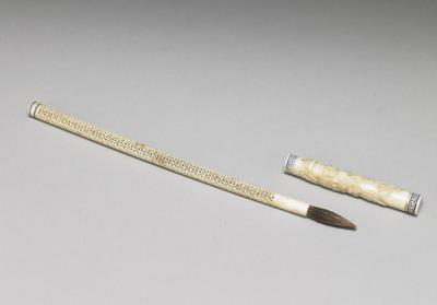 图片[3]-Carved ivory writing brush, Qing dynasty (1644-1911)-China Archive